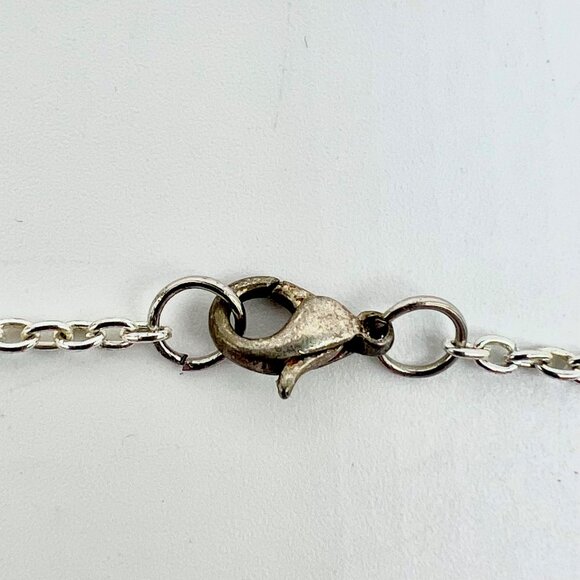 Handmade Orange Bead Faux Pearl Necklace & Earrings Set Gold Accents - Picture 11 of 11